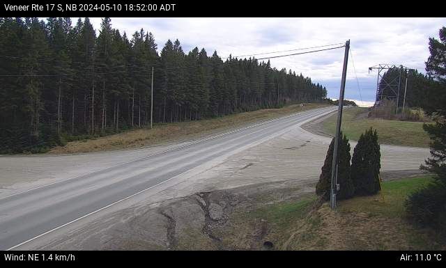 Web Cam image of Veneer (NB Highway 17)