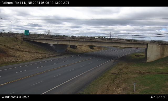 Web Cam image of Bathurst (NB Highway 11)
