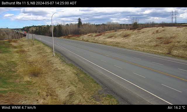 Web Cam image of Bathurst (NB Highway 11)