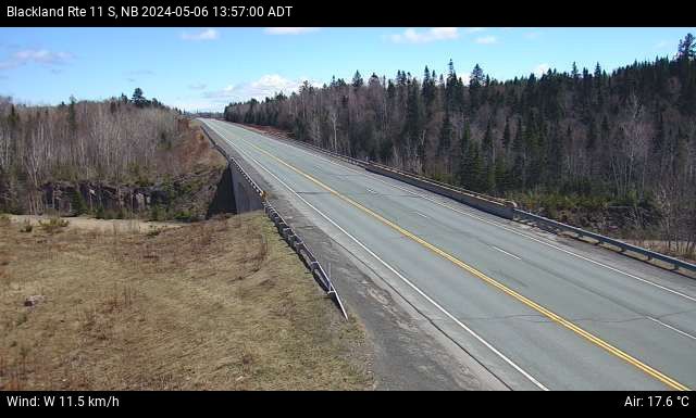 Web Cam image of Blackland (NB Highway 11)