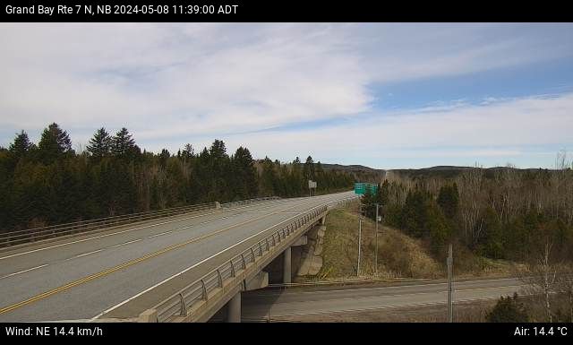Web Cam image of Grand Bay-Westfield (NB Highway 7)