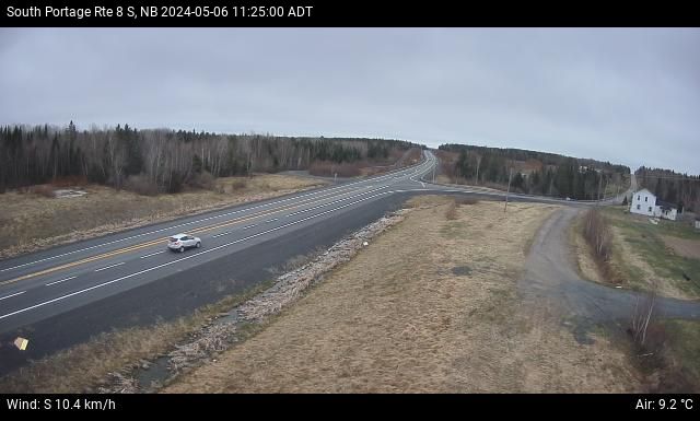 Web Cam image of South Portage (NB Highway 8)