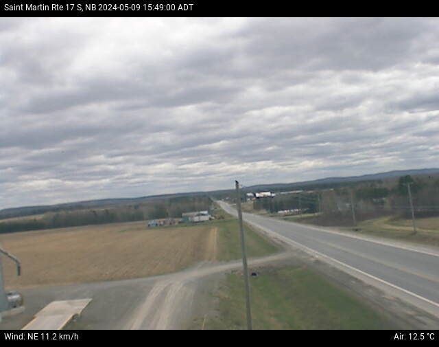Web Cam image of St-Martin-de-Restigouche (NB Highway 17)